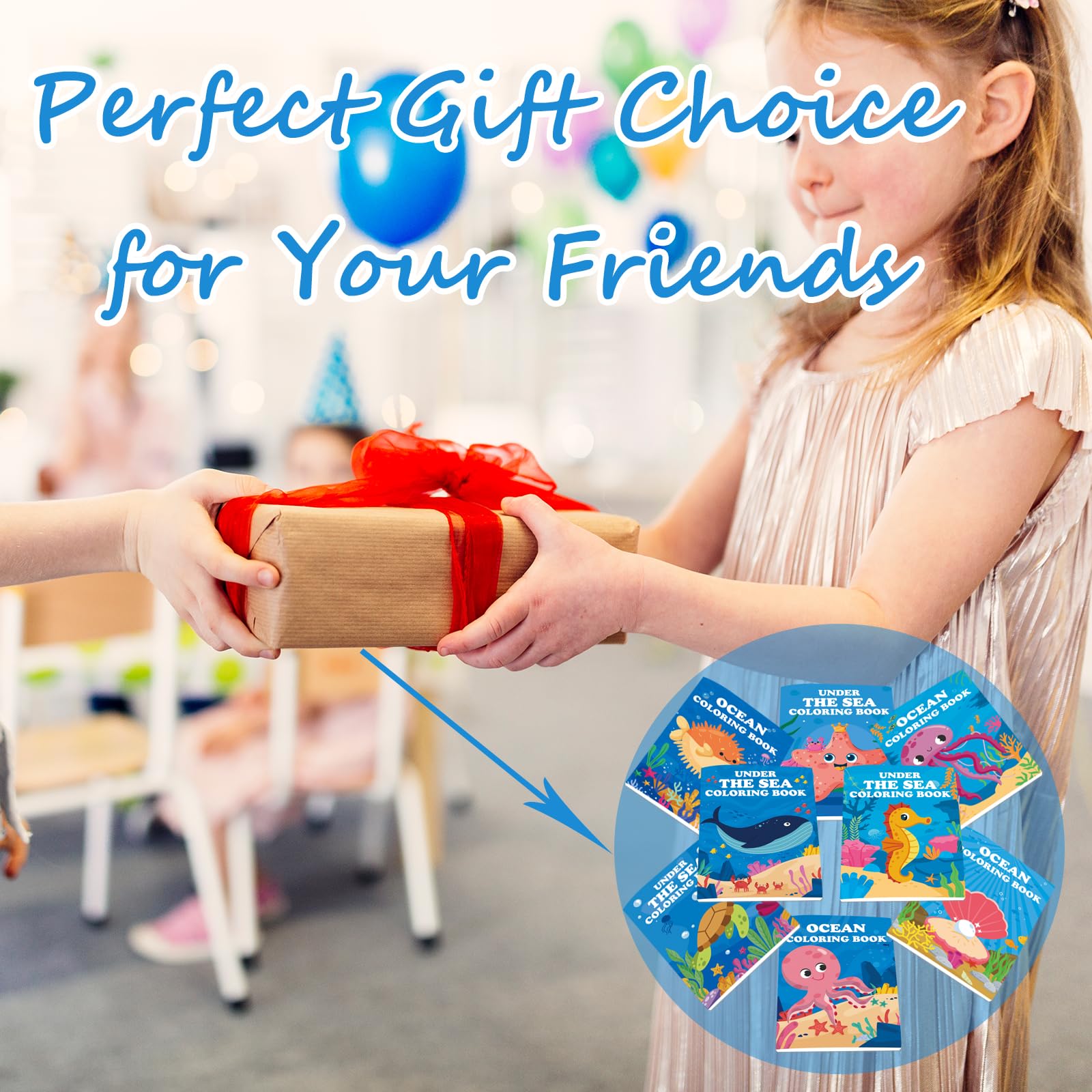 Lyosehy compact mini coloring book, easy to take on trips with kids.