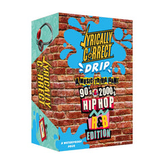 Lyrically Correct OG waterproof trivia cards cover for outdoor fun and easy cleaning.