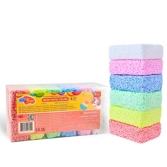 LYRK Collections Silly Foam neon pastel colors set for creative play and sensory exploration