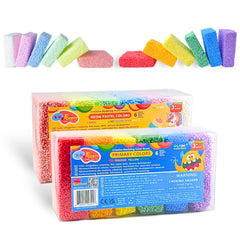 LYRK Silly Foam beads bulk pack with 12 colors for mess-free creative play