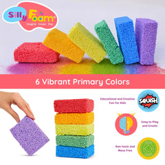 Child sculpting LYRK Silly Foam beads demonstrates hands-on learning and fine motor exploration.