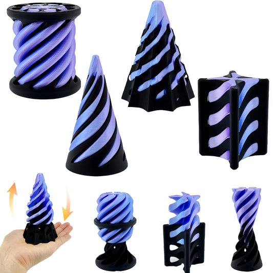 Lyzbbsoy impossible cone 4-pack front view offers portable focus-friendly fidgeting