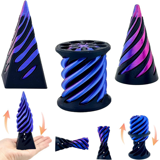 Lyzbbsoy impossible cone 3-pack displayed on a desk for focus and relaxation
