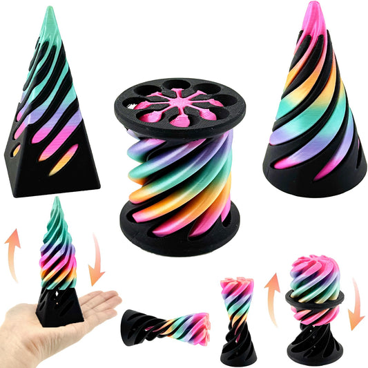 Lyzbbsoy impossible cone assembly for desk focus and tactile exploration