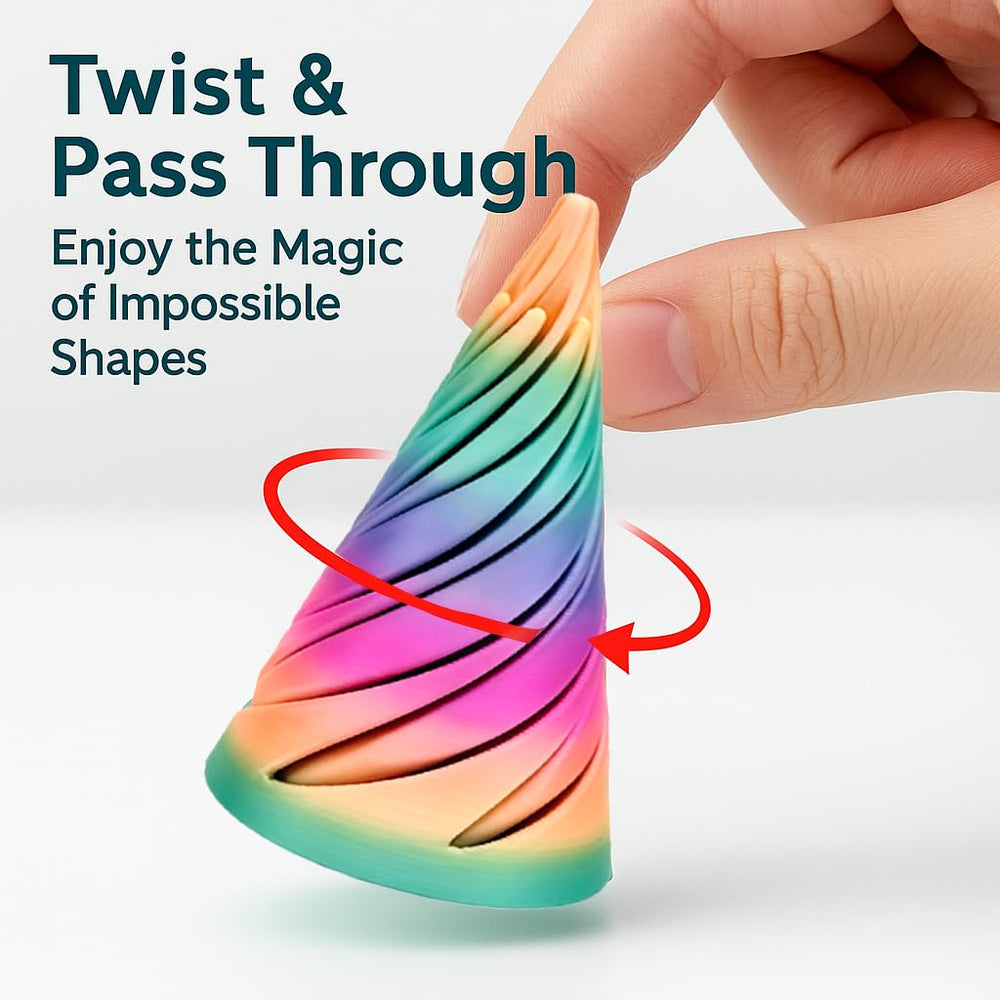 Lyzbbsoy Impossible Cone push-pull action demonstrates tactile feedback for focus.
