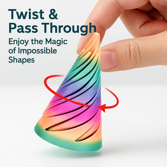 Lyzbbsoy Impossible Cone push-pull action demonstrates tactile feedback for focus.