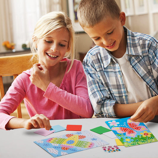 LZHZH mosaic butterfly sticker for kids encourages color recognition