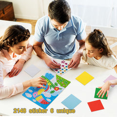 LZHZH sailboat mosaic sticker inspires calm, focused crafting