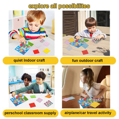 LZHZH woodpecker mosaic sticker fosters fine motor skills