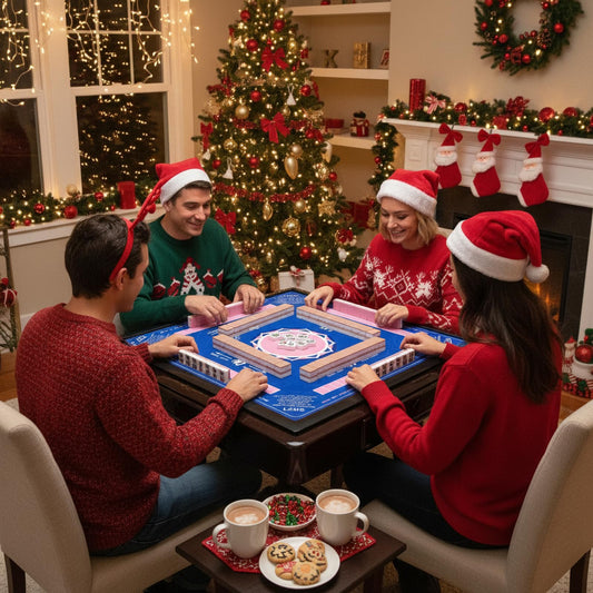 LZSIG mahjong mat blue non-slip surface keeps tiles stable during play