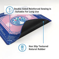 LZSIG 33-inch Mahjong Mat provides ample space for play.