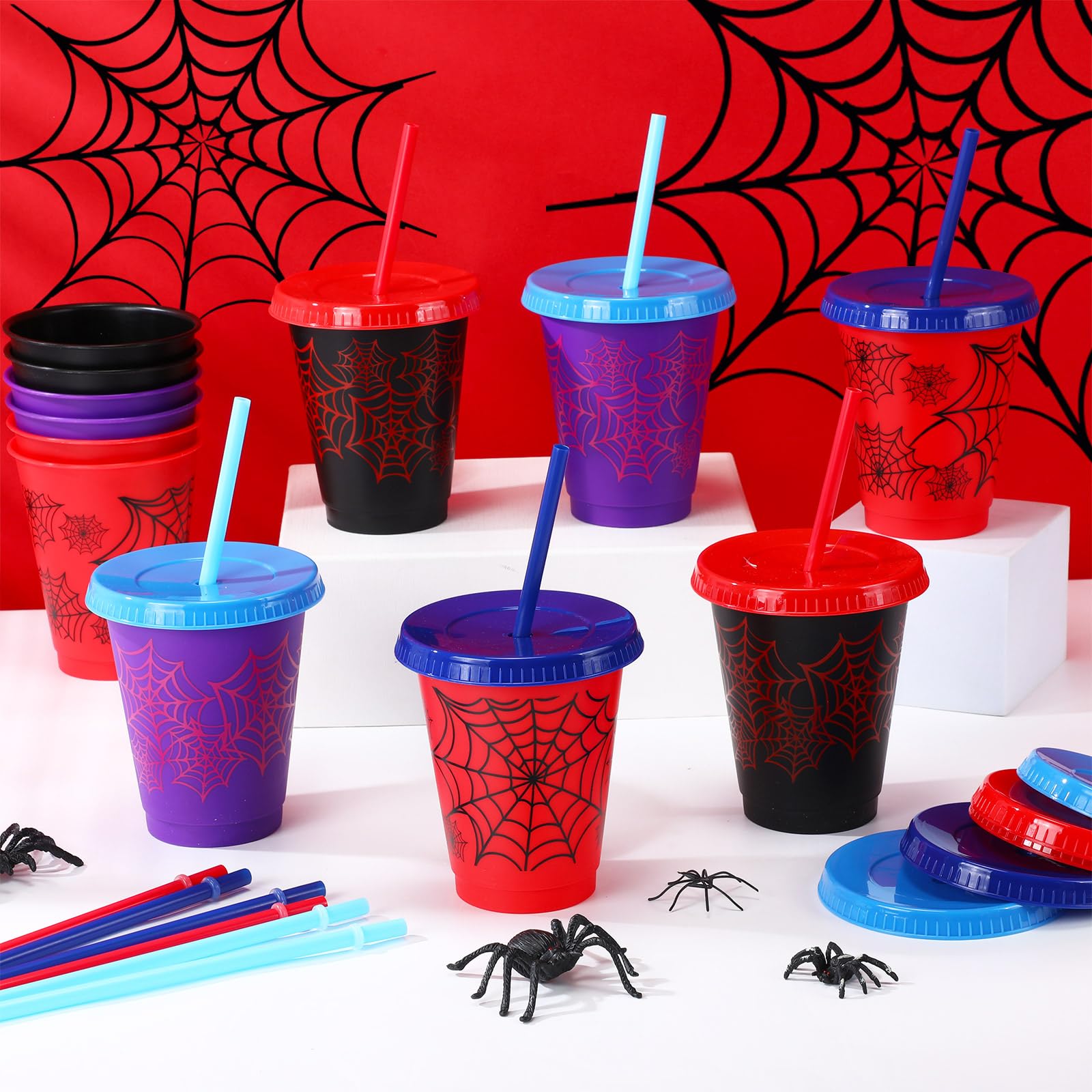 Lzuhoa cups with lids and straws resist spills during lively gatherings