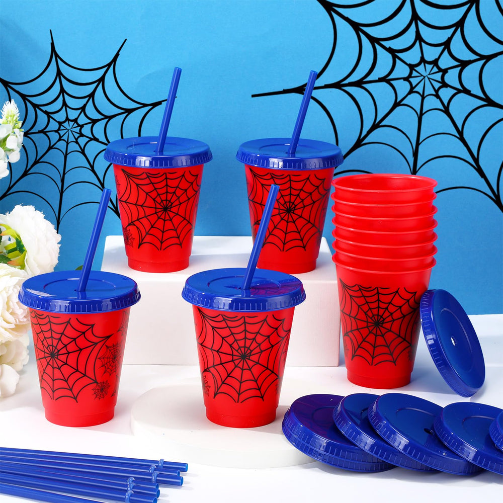 Lzuhoa spider cups party-favor set provides durable celebration options.