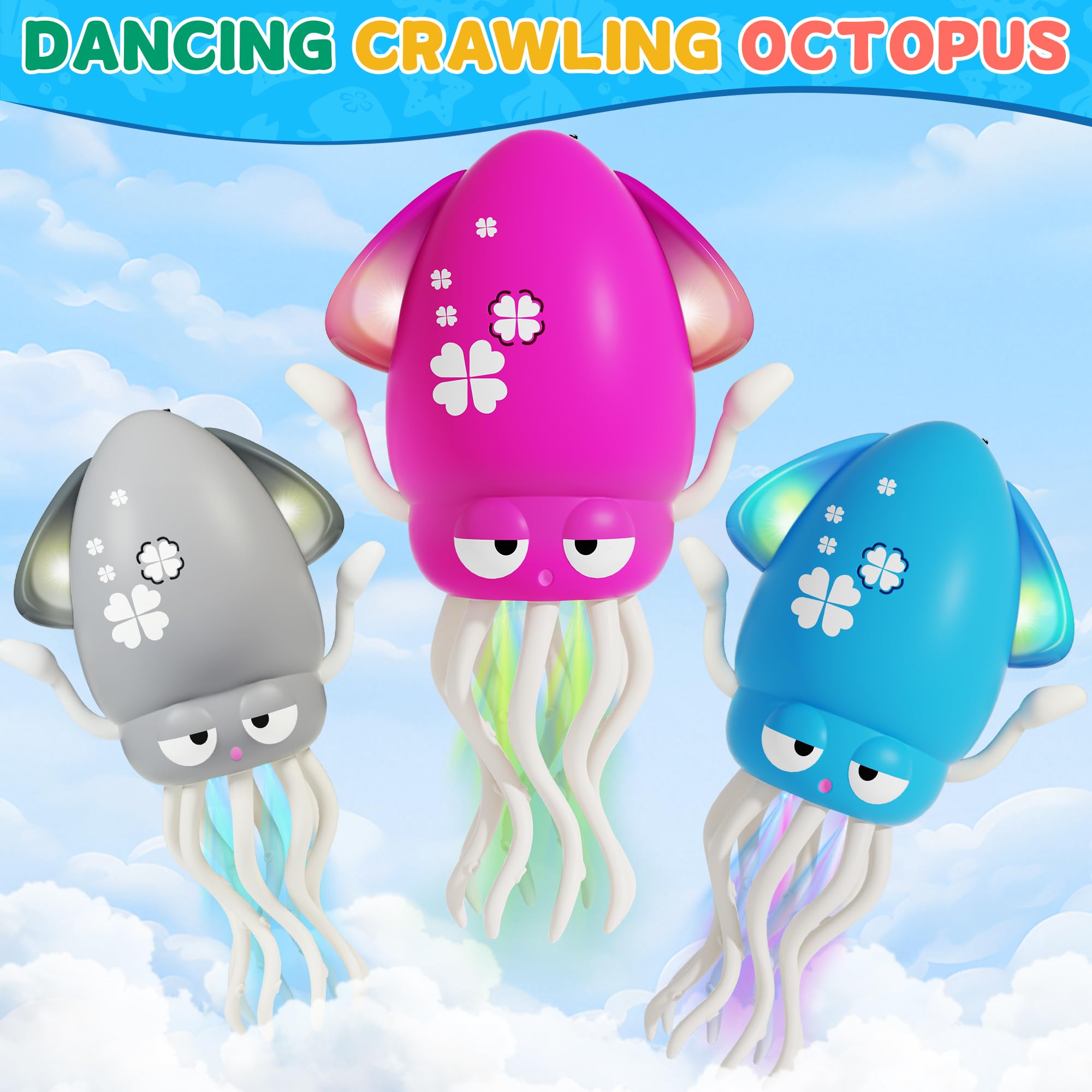 LZZAPJ Octopus USB charging keeps playtime ready with reusable power.