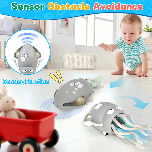 LZZAPJ octopus crawling motion keeps babies engaged and mobile during playtime.