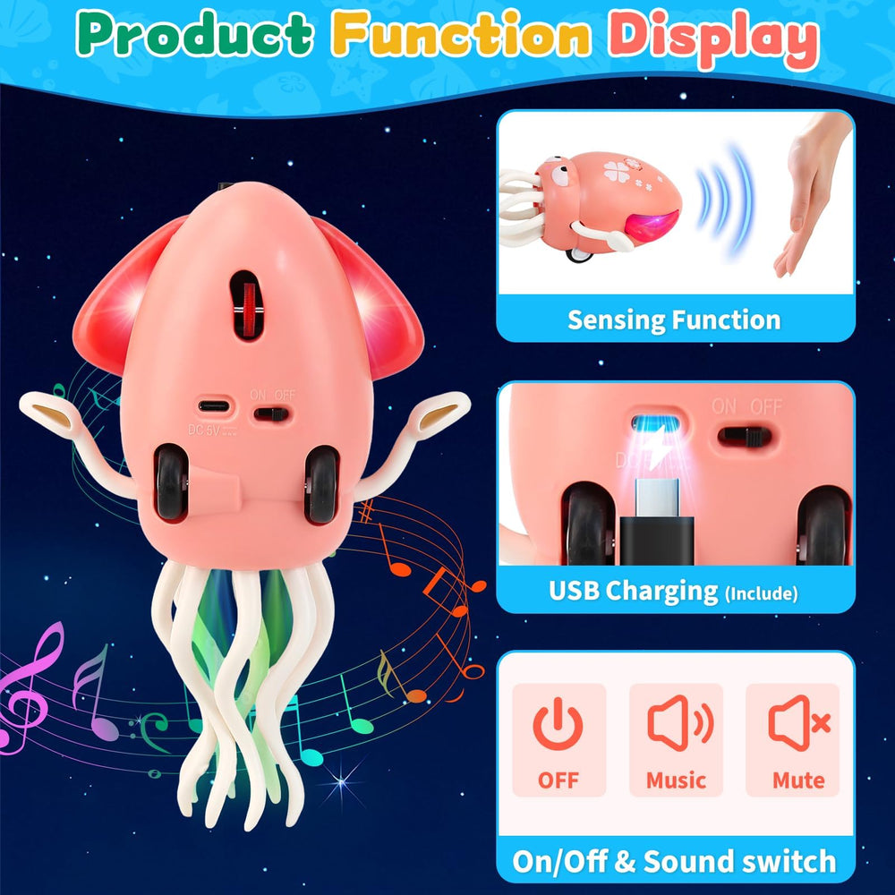 LZZAPJ octopus tummy-time companion encourages curious baby exploration.