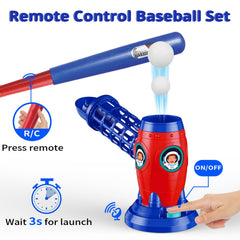LZZAPJ T Ball Set extended bat in action and easy storage