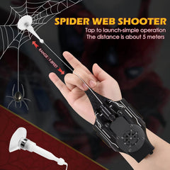 M MITLINK web launcher in action, smooth silk-like web launches for imaginative play.