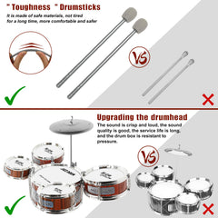 Gift-ready M SANMERSEN drum set for ages 3-5, a perfect birthday surprise.