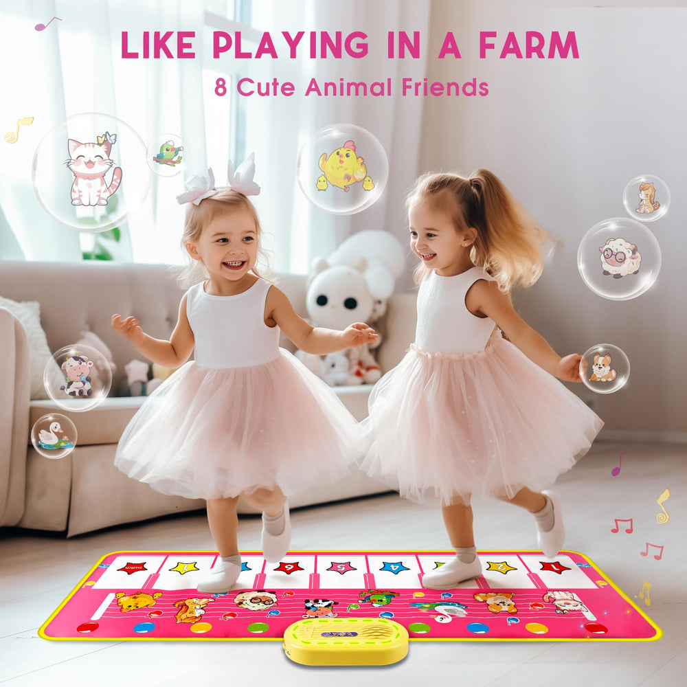M SANMERSEN colorfully designed floor piano mat enhances visual recognition.