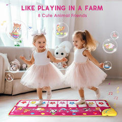 M SANMERSEN floor piano mat foldable-design makes travel play easy and mess-free.