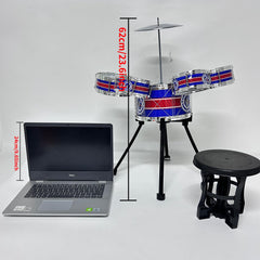 M SANMERSEN drum cymbal blue adds authentic rhythm accents for budding musicians