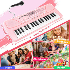 M SANMERSEN Kids Piano chord feature supports finger harmony for richer melodies.