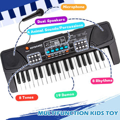 M SANMERSEN Kids Piano compact size suitable for indoor and travel use