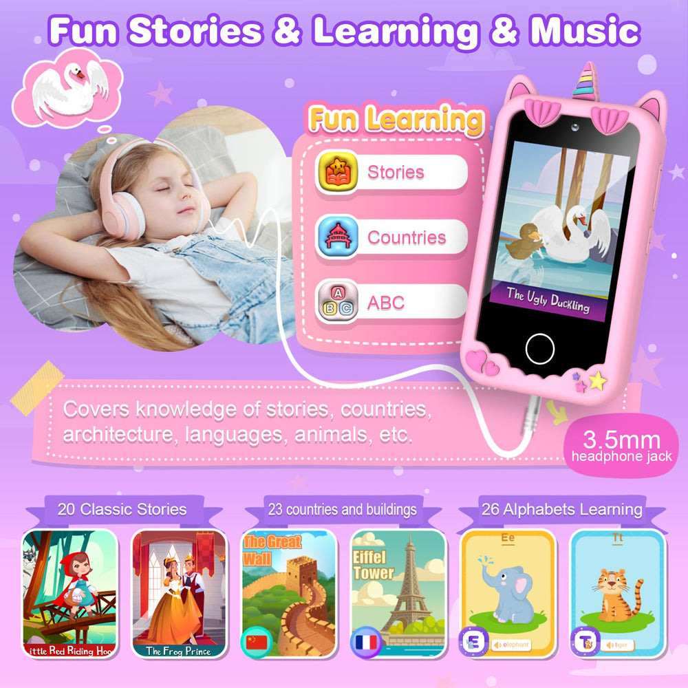 M SANMERSEN MP3 player and music feature for kids