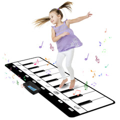 M SANMERSEN Piano Mat front view for kid-friendly musical play and learning.
