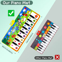 M SANMERSEN Piano Mat features an anti-slip surface for safe exploration.