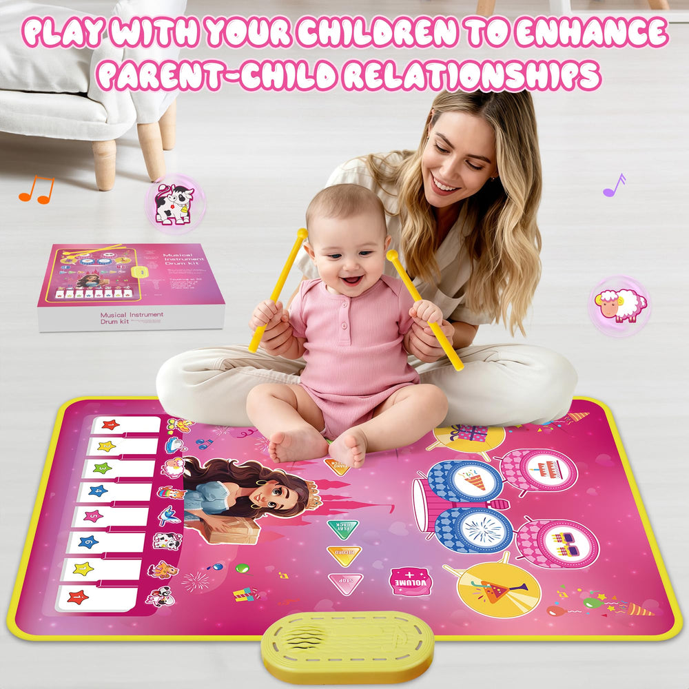 M SANMERSEN Piano Mat has a touch-sensitive surface for intuitive play.
