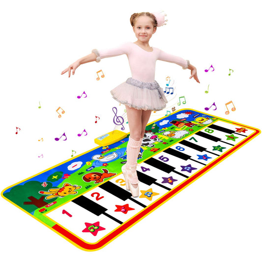 M SANMERSEN Piano Mat offers a wide play area for shared music and movement.