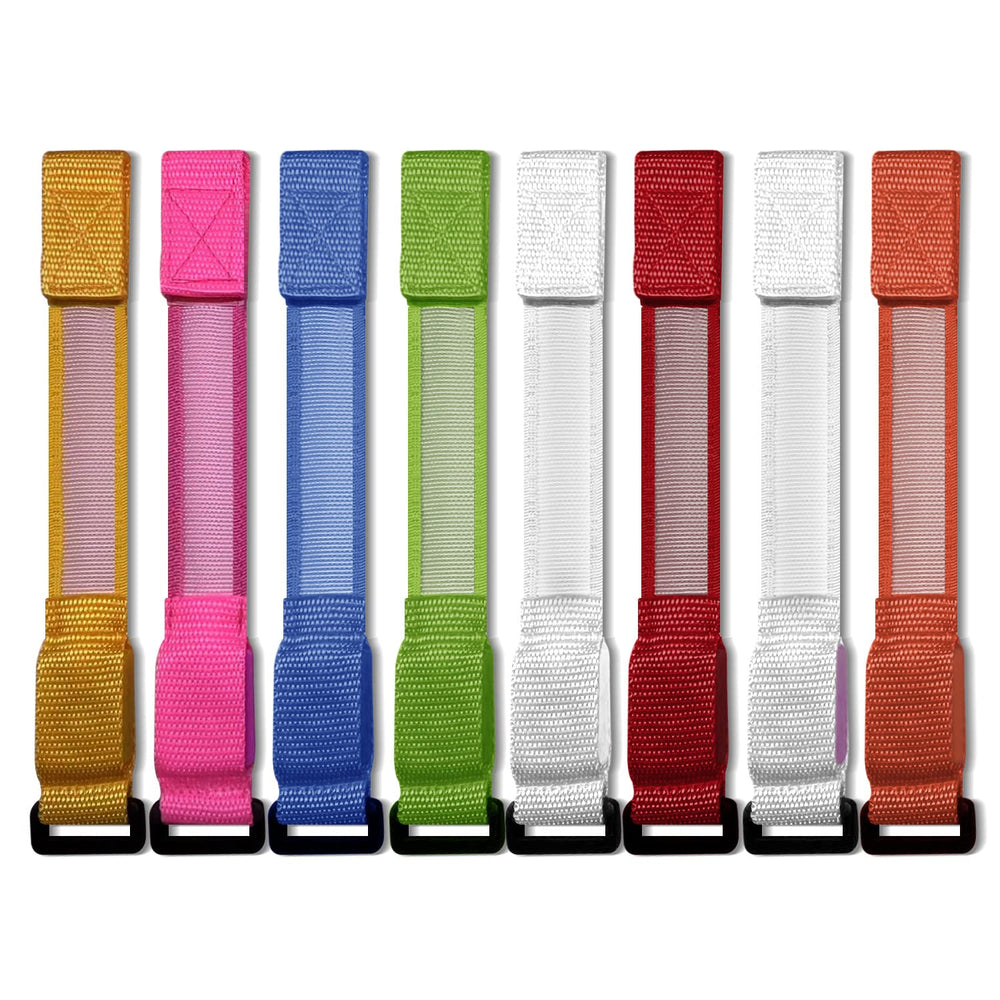 M.best adjustable nylon band fits most wrists comfortably.