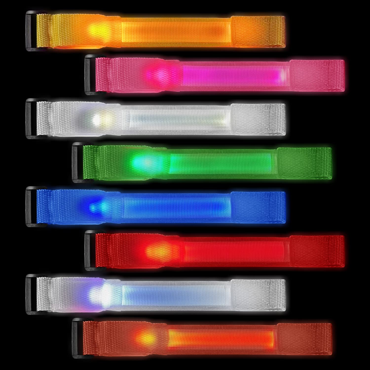 M.best flashing bracelets with three modes for dynamic nightlife looks.