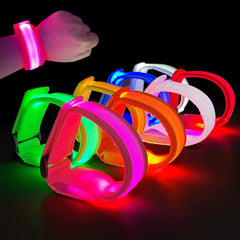 M.best LED bracelets 8pcs pack glow in the dark for parties.