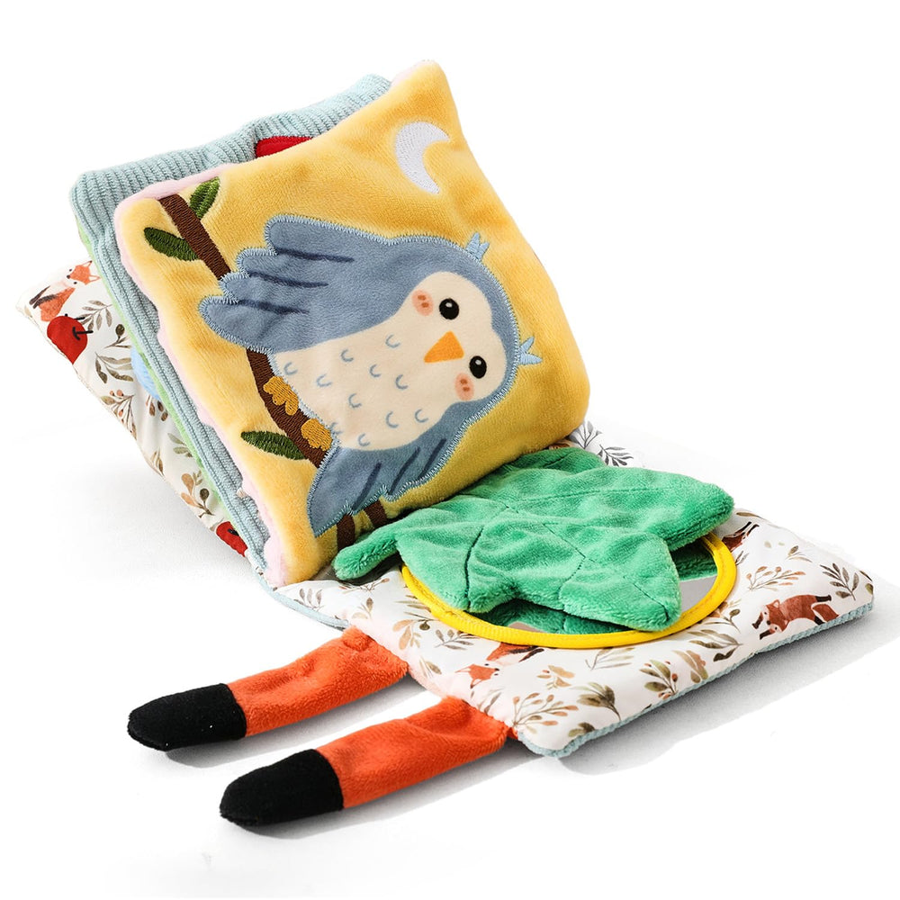 Macabaka Montessori soft baby book cover with inviting textures for early sensory exploration