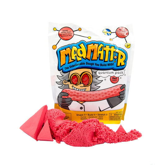 MAD MATTR red 10oz pack with ultra-soft texture for tactile creativity