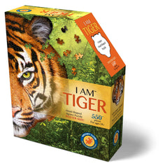 Madd Capp tiger poster-size puzzle ready for display and repeat uses.