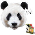Madd Capp I AM Panda puzzle border view with animal-shaped edge for visual intrigue.