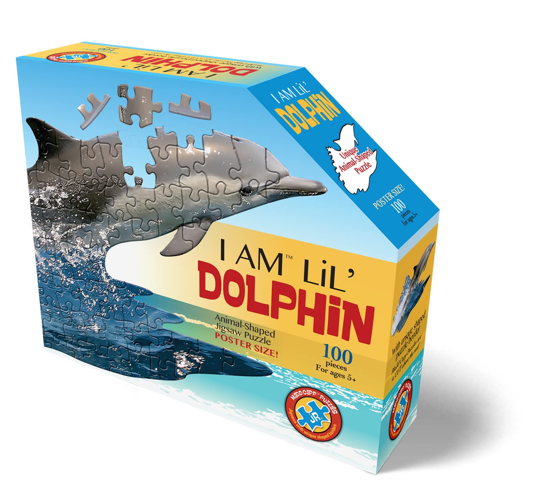 Madd Capp Puzzles Jr. Dolphin oversized pieces for easy handling