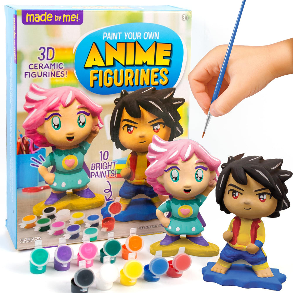 Made By Me anime figurines duo ready for painting and imaginative play.