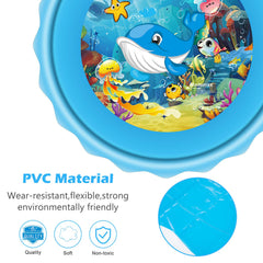 Mademax splash pad hose-connection shows quick setup with garden hose