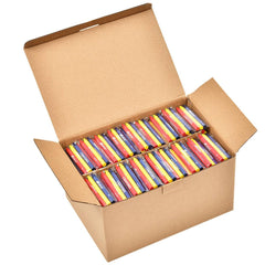 Madisi crayons bulk pack in a box for classroom use and easy storage.