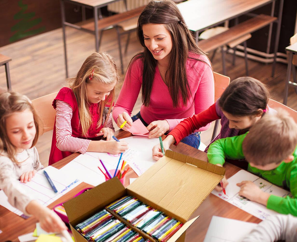 Madisi Classroom-ready crayons support group projects and art activities.