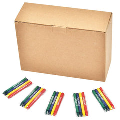 Madisi crayons color close-up shows red, green, blue, yellow tones