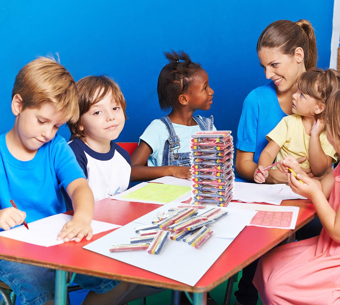 Madisi crayons are nontoxic for children ages 3 and up.