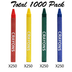 Madisi Crayons in red, green, blue, and yellow offer bold color projects.