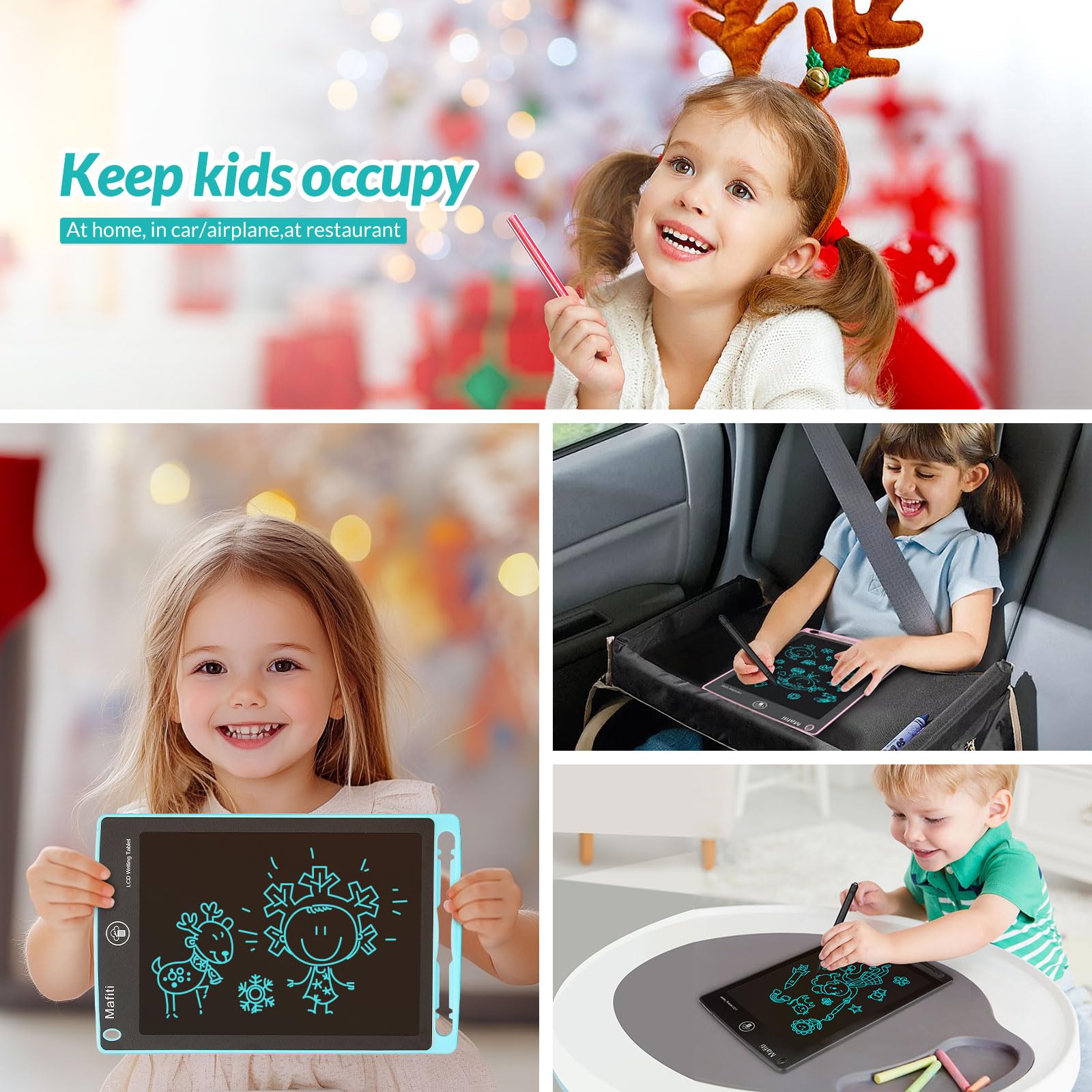 Mafiti kick-stand displays notes for easy viewing during play or study.