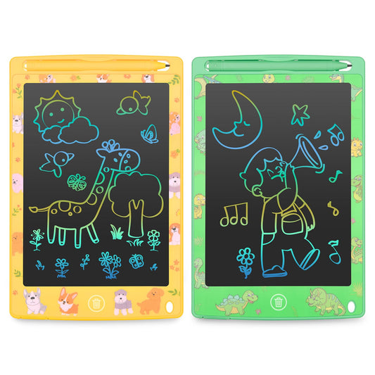 mafiti LCD Writing Tablet 8.5-inch pink front view, great for kids' doodles and notes.